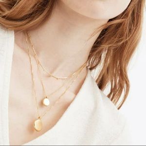Madewell tri coin necklace set